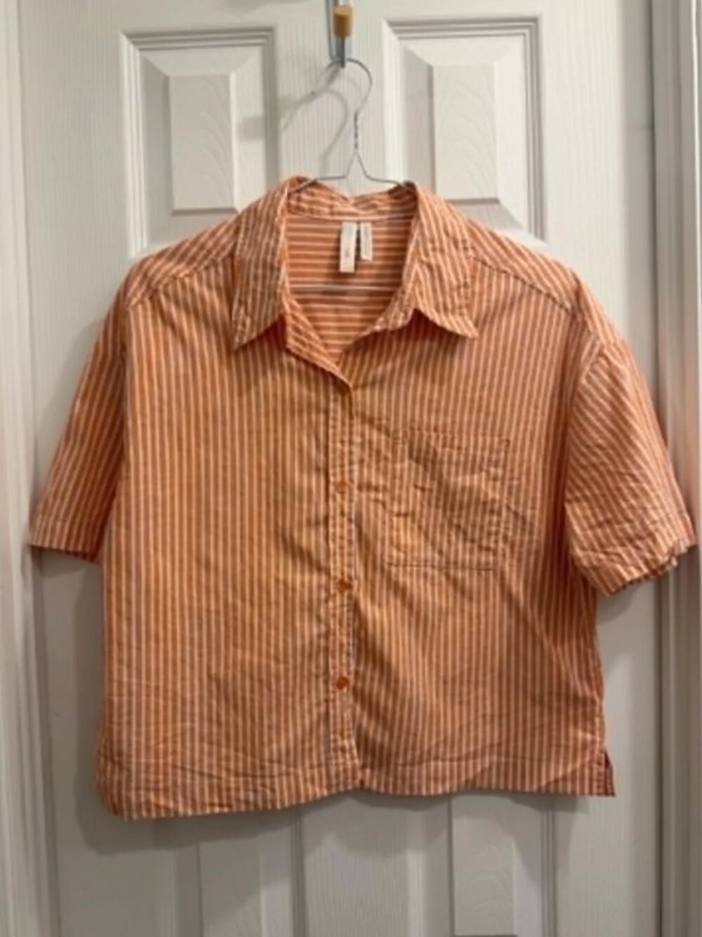 Twik Crop button down shirt